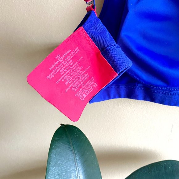 Lululemon Ta Ta Tamer II Size 34D in Pigment Blue and Pink - Picture 4 of 6